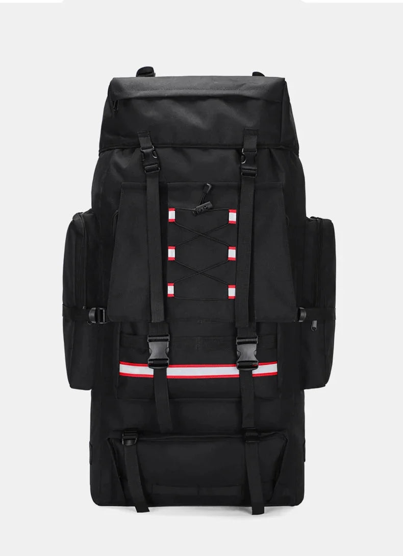 Sac De Randonnée Grande Capacité 130L – Nylon Imperméable, Système MOLLE & Portage Renforcé - TrekMaster 130
