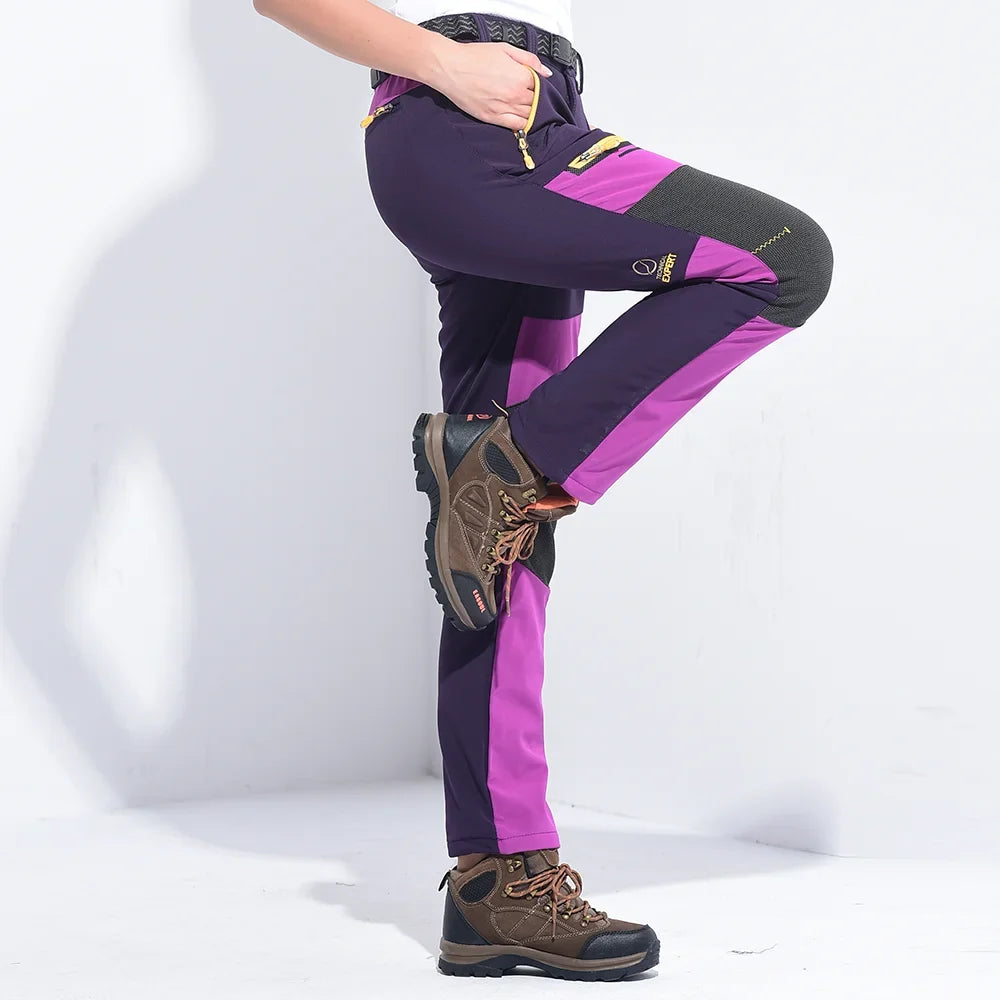 Pantalon Randonnée Femme Slim, Chaud & Imperméable - Trek Pants