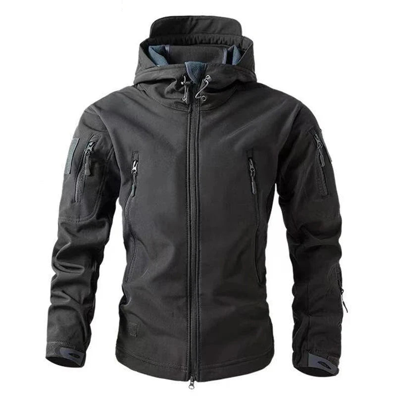 Veste Randonnée Homme Hiver Softshell & Polaire Intégrée - ThermaRidge