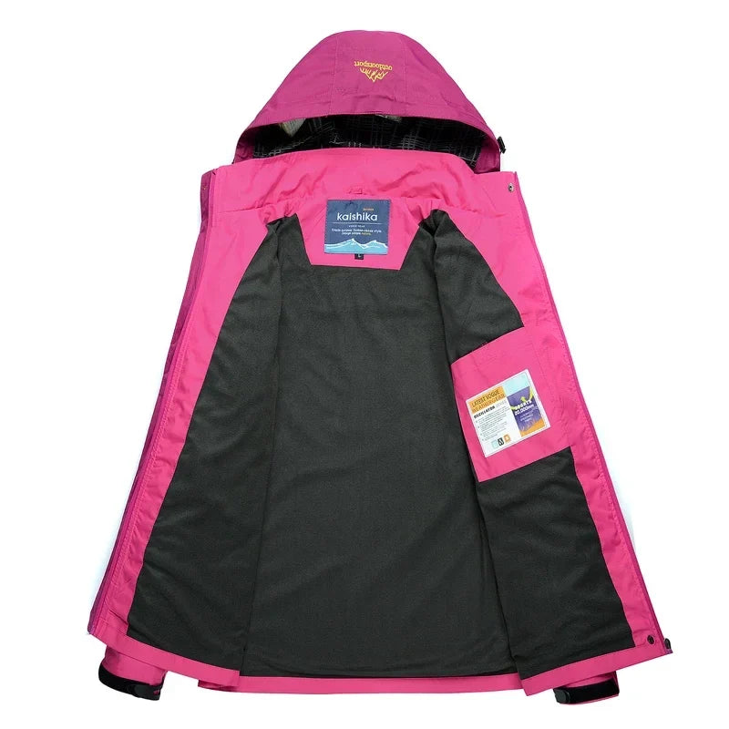Veste Randonnée Femme Déperlante et Coupe-Vent - RainVenture