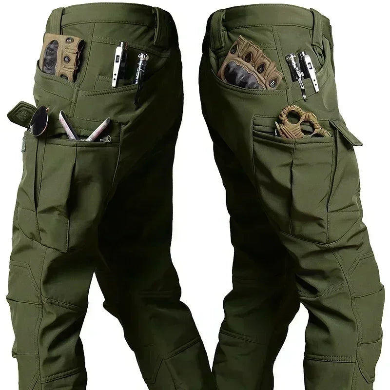 Pantalon Randonnée Homme Tactique – Doublure Polaire Chaude & Tissu Déperlant - CamoTrek