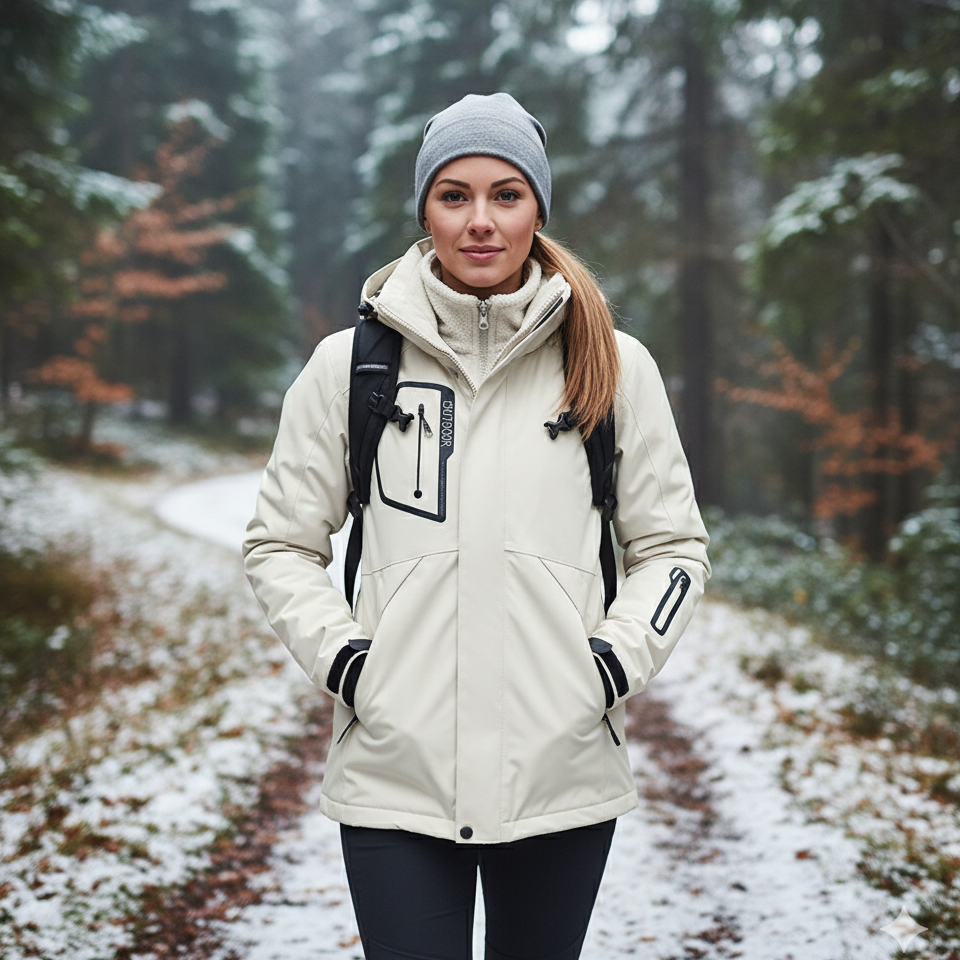 Veste Randonnée Femme Polaire et Imperméable - AureaShell