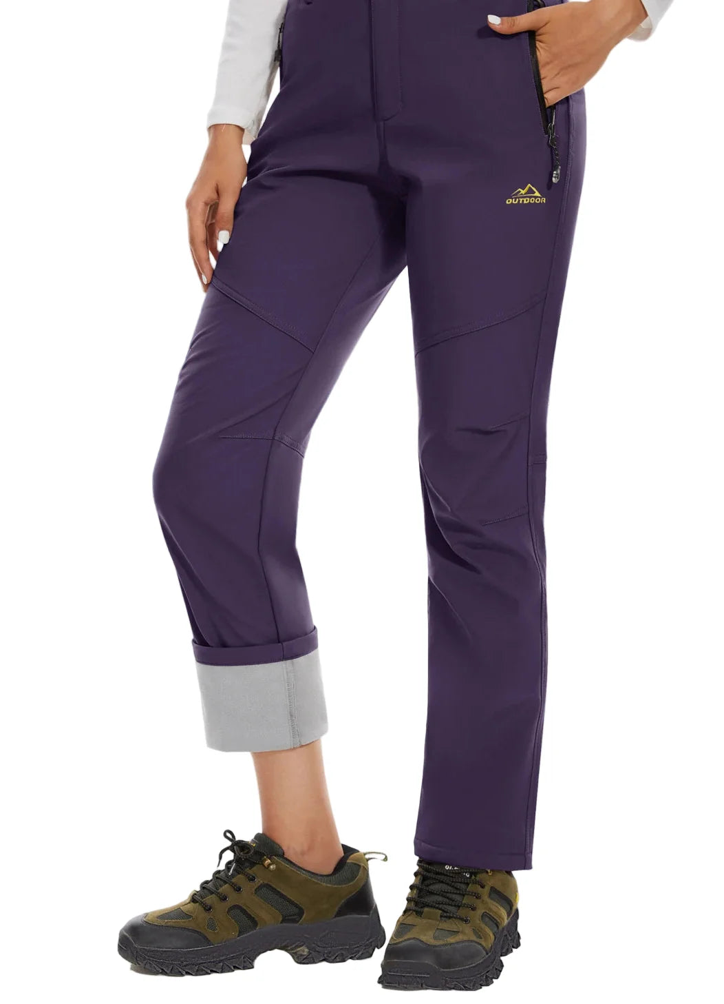 Pantalon Randonnée Femme Softshell Chaud, Déperlant & Multi-Poches - Storm Pants