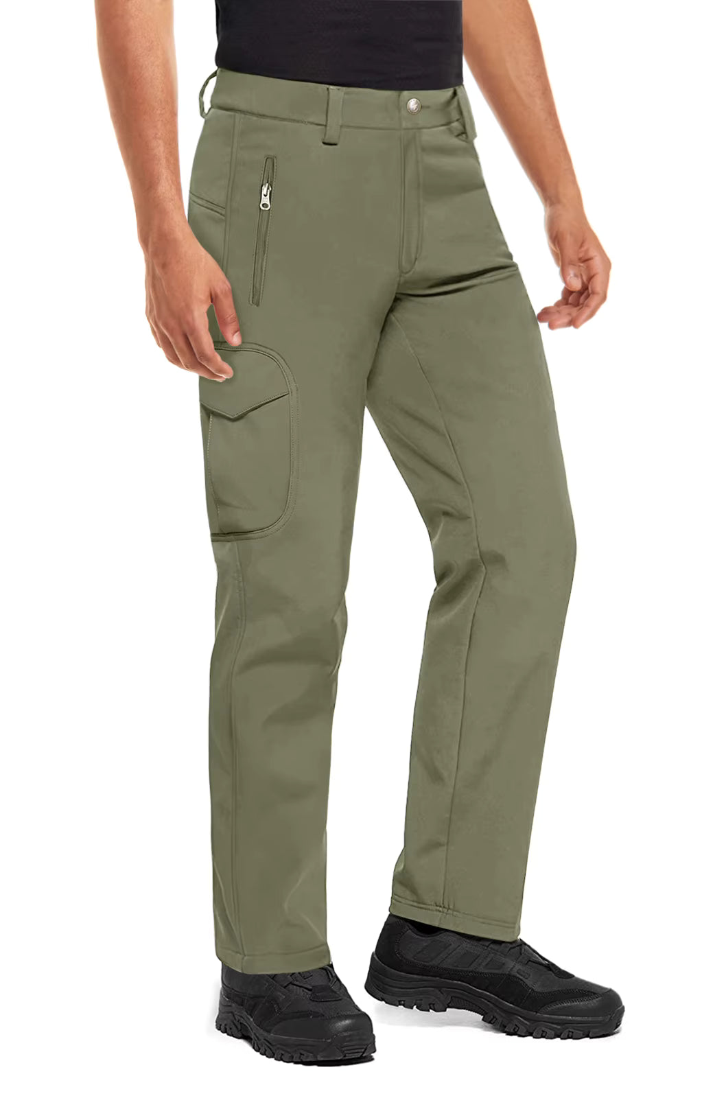 Pantalon Randonnée Homme Softshell Imperméable Doublure Polaire - WinTrail