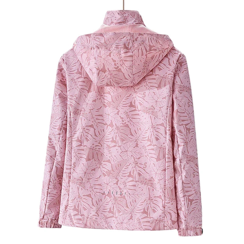 Veste Randonnée Femme Déperlante à Capuche Amovible - EverLeaf