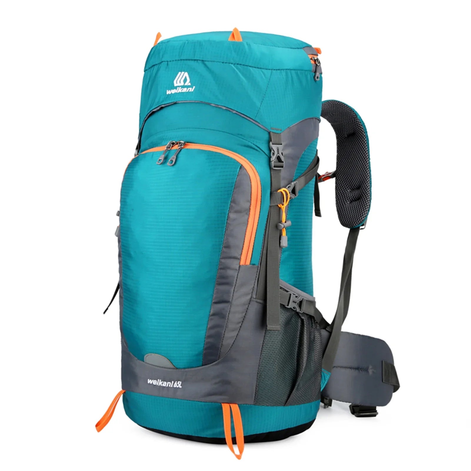 Sac de Randonnée Étanche 65L avec Housse de Pluie Intégrée - PeakTrail 65