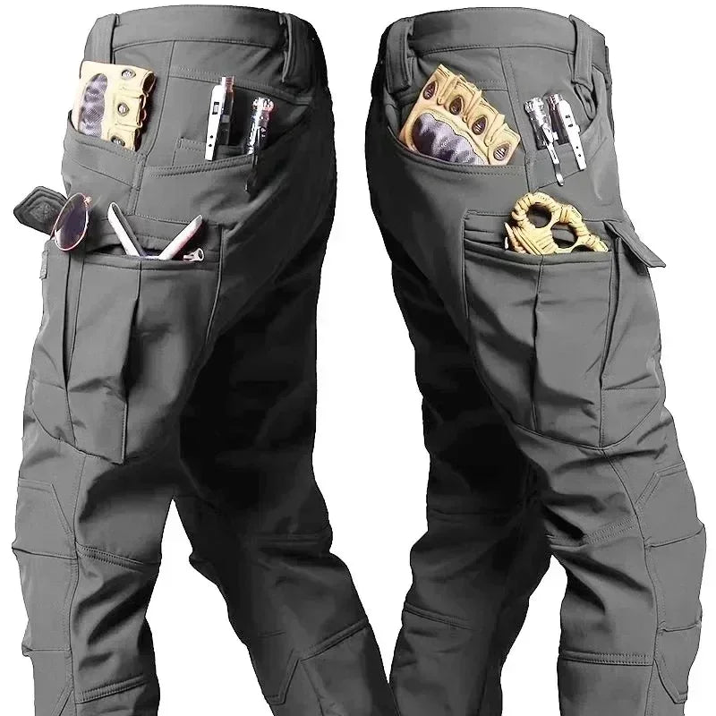 Pantalon Randonnée Homme Tactique – Doublure Polaire Chaude & Tissu Déperlant - CamoTrek