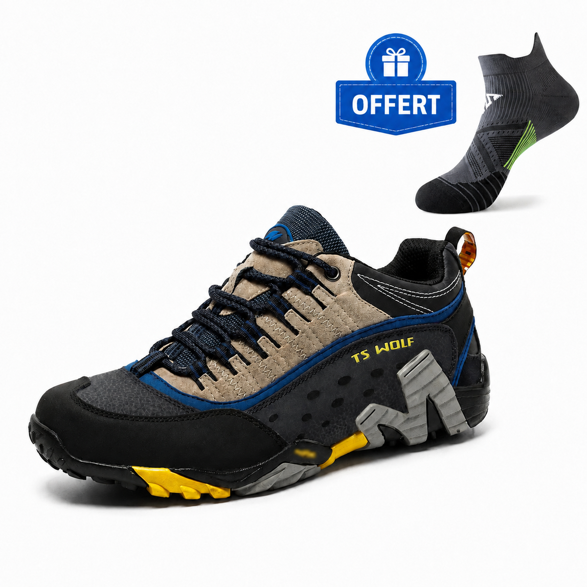 Chaussures de randonnée et d'escalade en montagne en cuir véritable